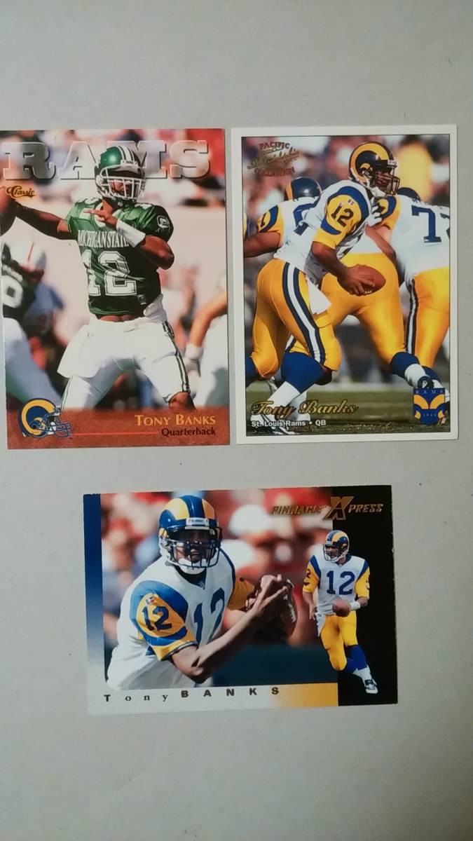 NFLカード TONY BANKS 9種 RC1 ラムズ QB拍卖
