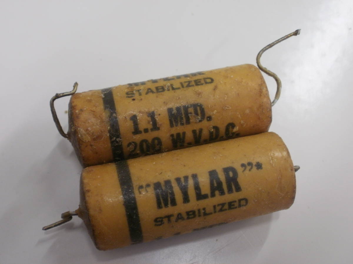 1.1 MF uf - 200V/AMERICAN RADIONIC Wax コンデンサの2本セットその2拍卖