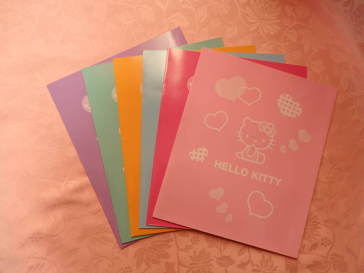 ハローキティ☆ 見開き紙ファイル 6色セット♪拍卖