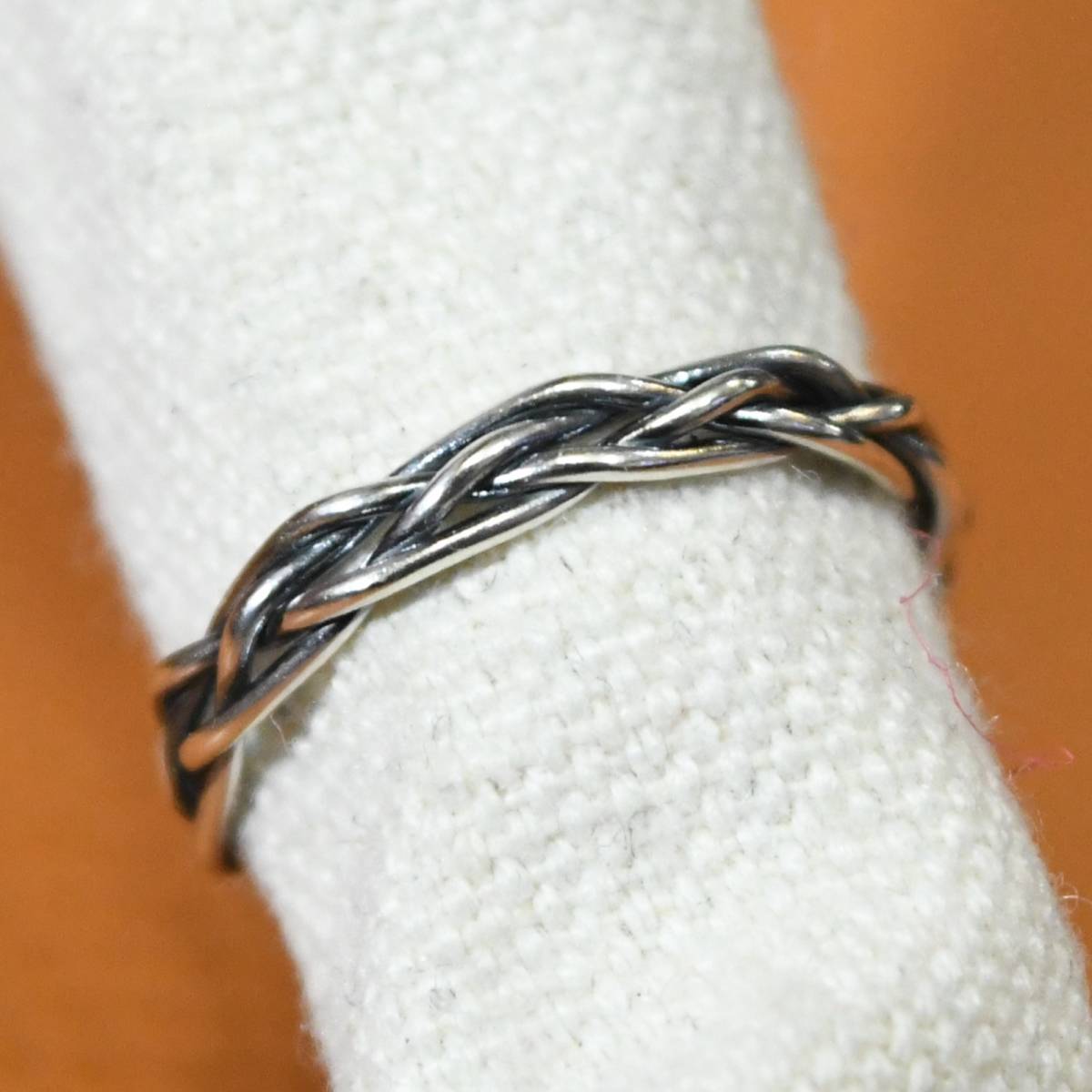 SR2428 指輪シルバー925リング 11号 シンプル ロープデザイン 送料無料拍卖