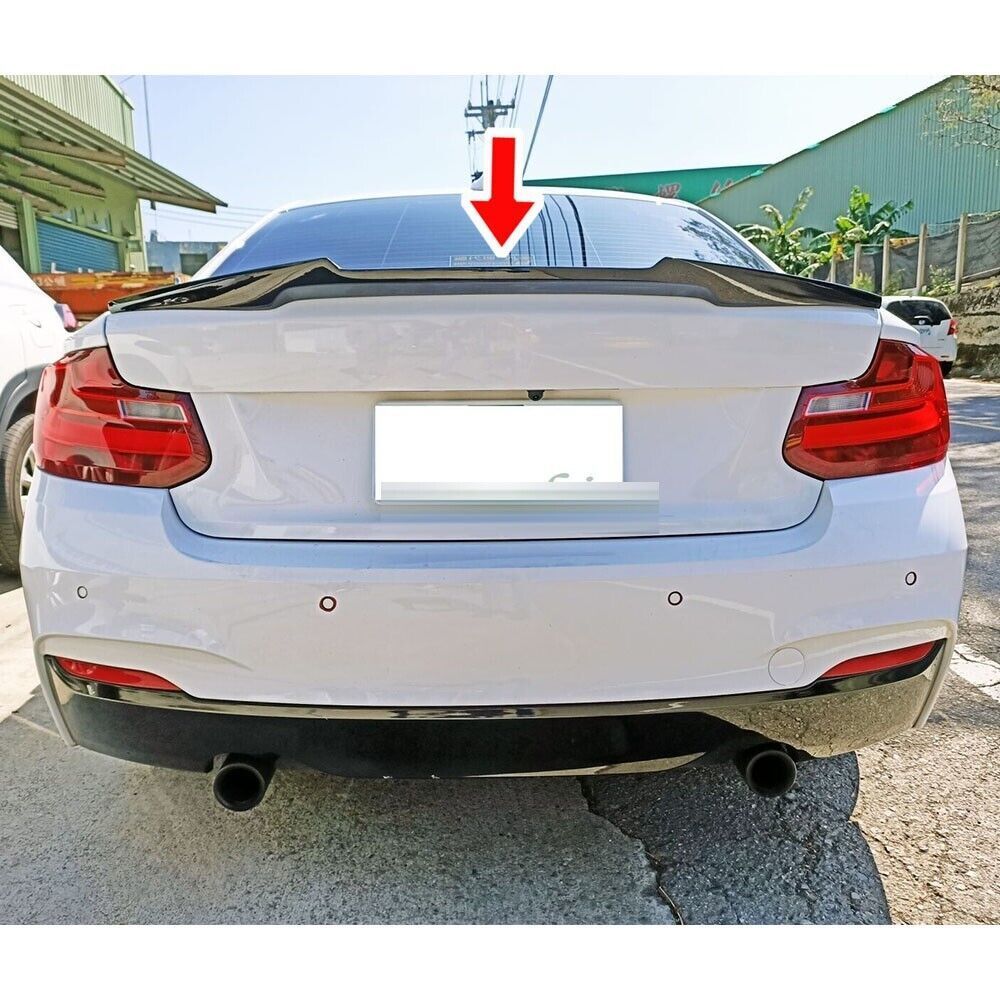 2014-2021 BMW 2シリーズ F22 クーペ /F87 M2 本物のカーボン V TYPE リアトランクスポイラー エアロ ウイング スポイラー拍卖