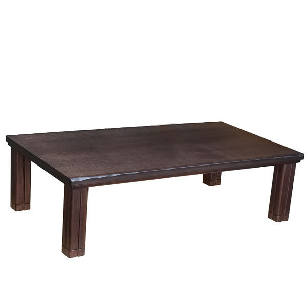 国産こたつテーブル 150センチ巾長方形こたつテーブル 天然杢 オールシーズンコタツ N-HIBIKI-150BR拍卖