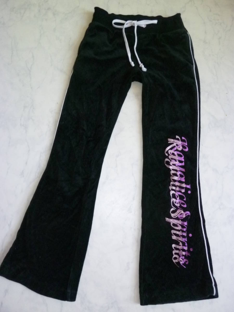 Rayalice レアリス 黒の温か格好良い 素材のパンツ 135~145拍卖