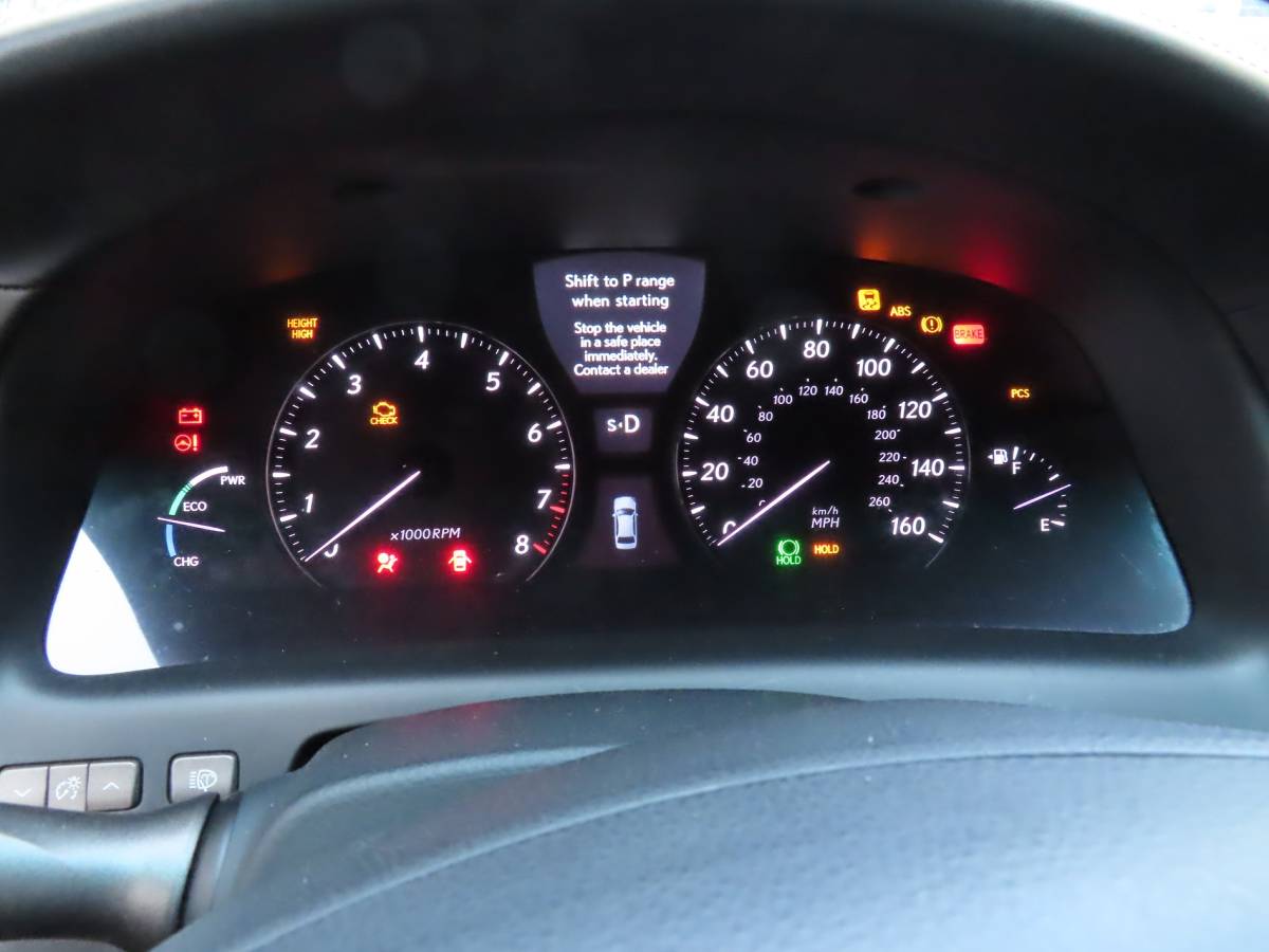 F【L0201】H19年 UVF46 レクサス LS600hL【前期 左ハンドル】純正 スピードメーター マイル表示【2UR-FSE】【83800-50420】【52987マイル】拍卖