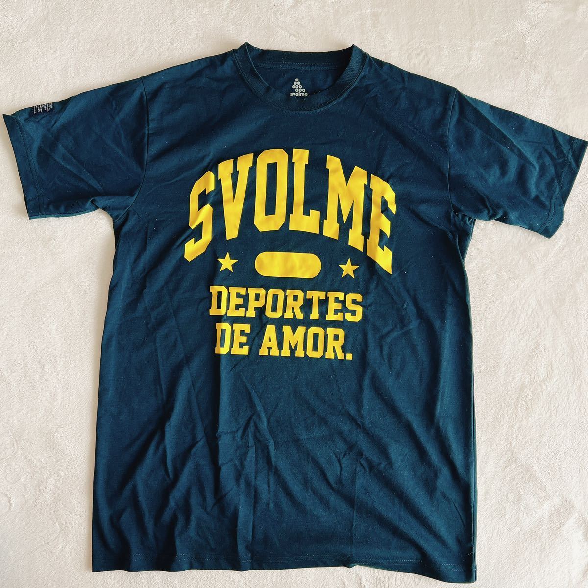 SVOLME スボルメ 半袖 Tシャツ ロゴ サッカー フットサル トップス Lサイズ ネイビー拍卖