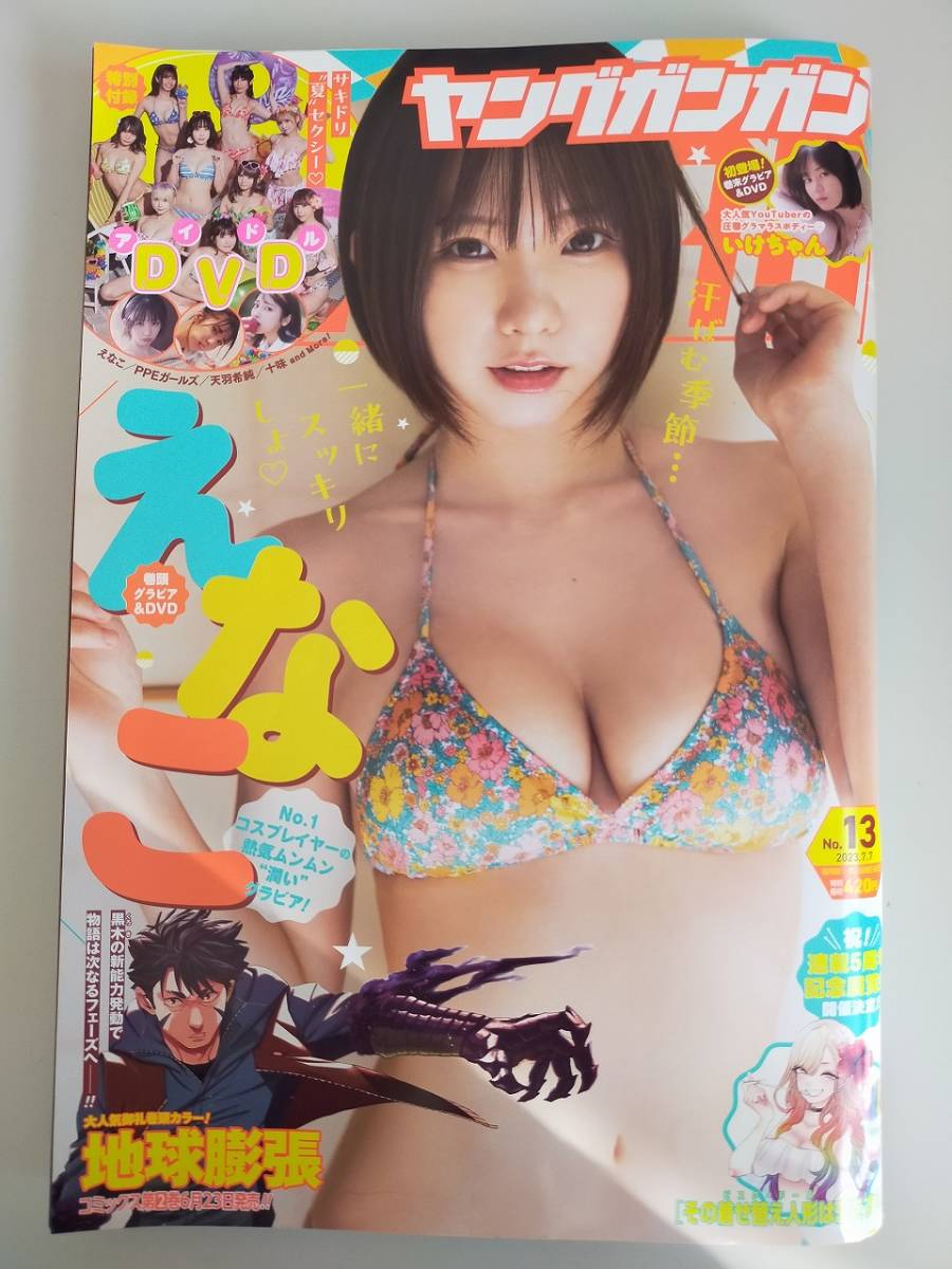 ヤングガンガン 2023年13号 表紙&グラビア&DVD:えなこ 天羽希純 十味 いけちゃん 伊織もえ 篠崎こころ 奥ゆい 月なぎさ【即決】拍卖