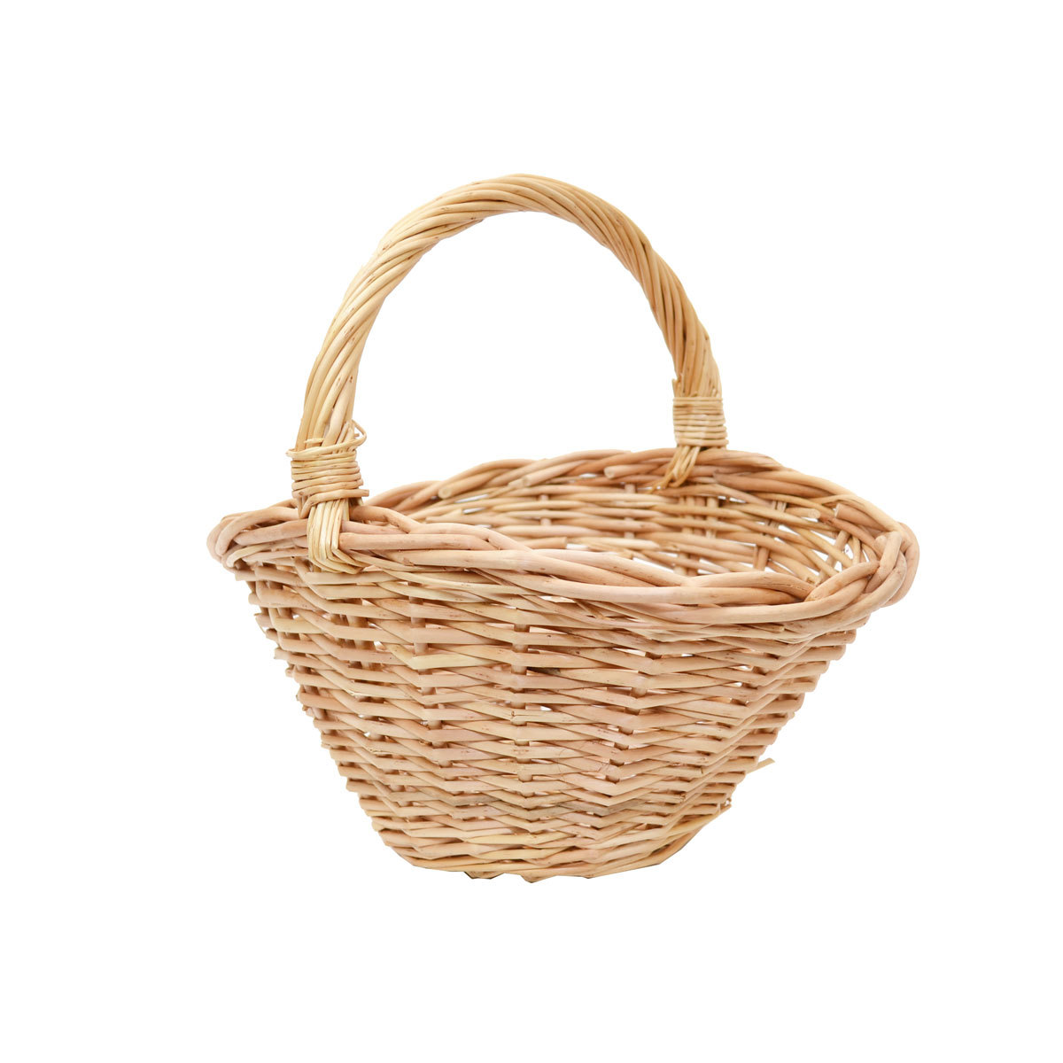 柳 アレンジバスケット ナチュラル 貝型 L 花籠 丸かご拍卖