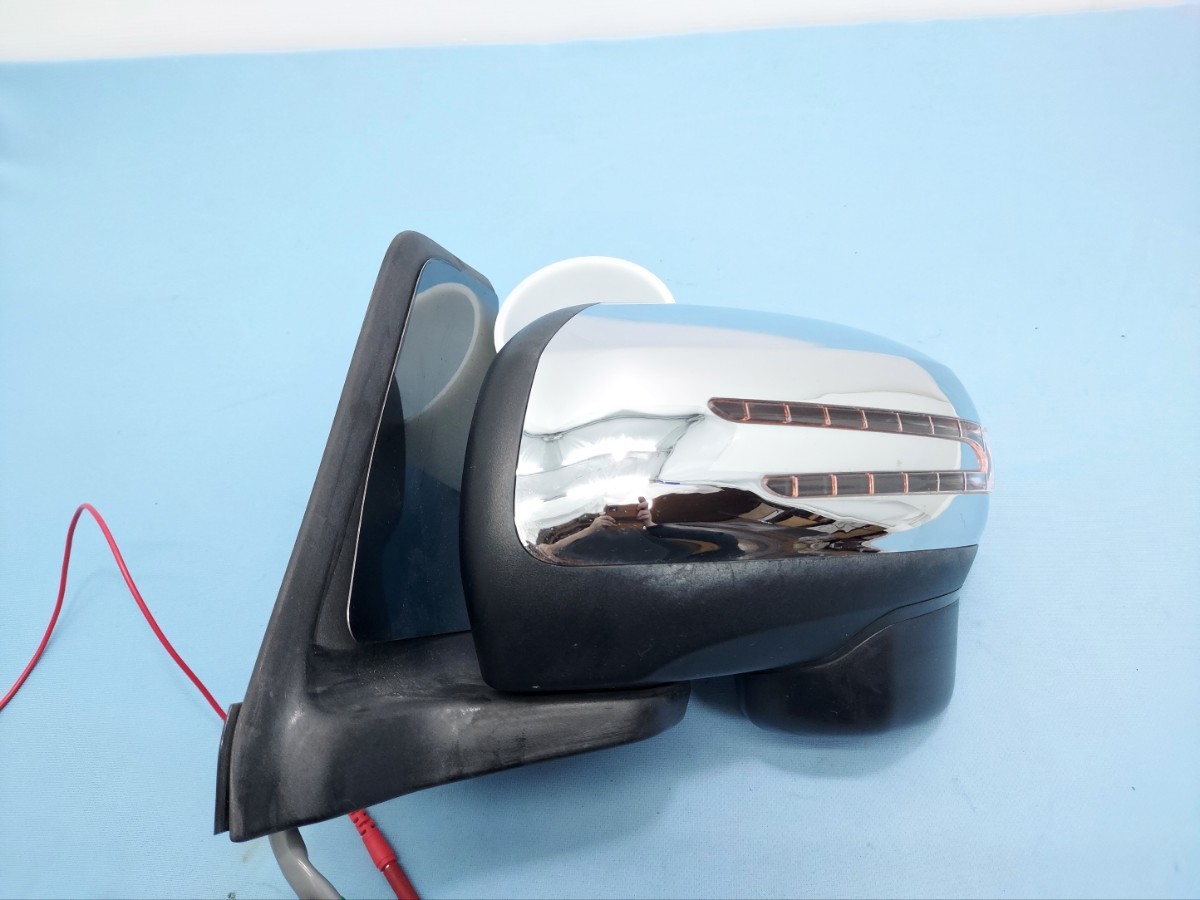 社外メッキカバー付 LA600S LA610S タントカスタム 左 ドアミラー 助手席側 動作確認済み 9ピン 9P サイド ウインカー C(30)拍卖
