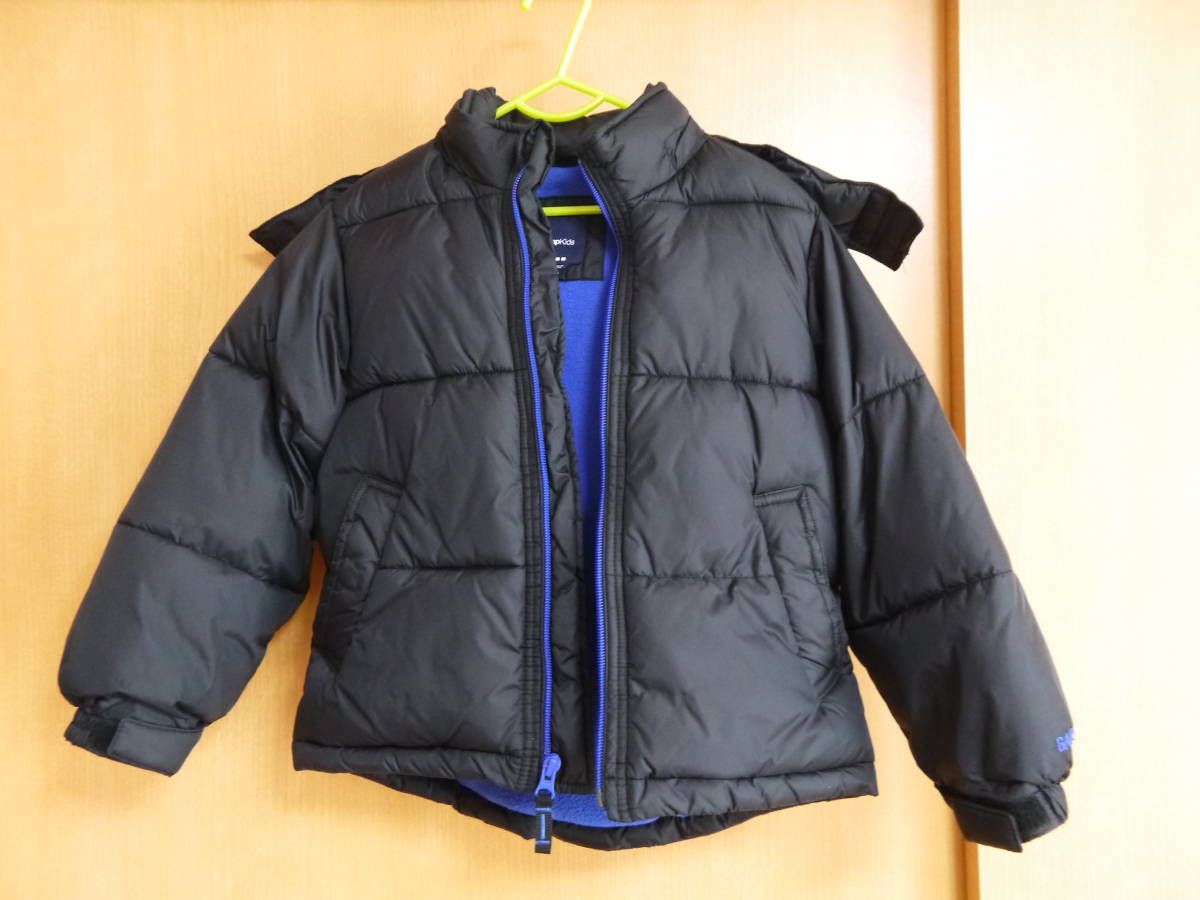☆◆美中古 ふっくらあったか♪ Gap Kids ギャプ キッズ ダウンジャケット風 ポリエステル中綿 ブラック◆☆拍卖