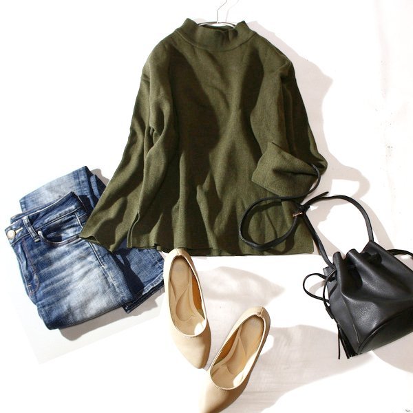 美品 SIMPLICITE シンプリシテェ ウール混紡 ミラノリブ ストレッチ ニット プルオーバー F 秋 冬 24C01拍卖