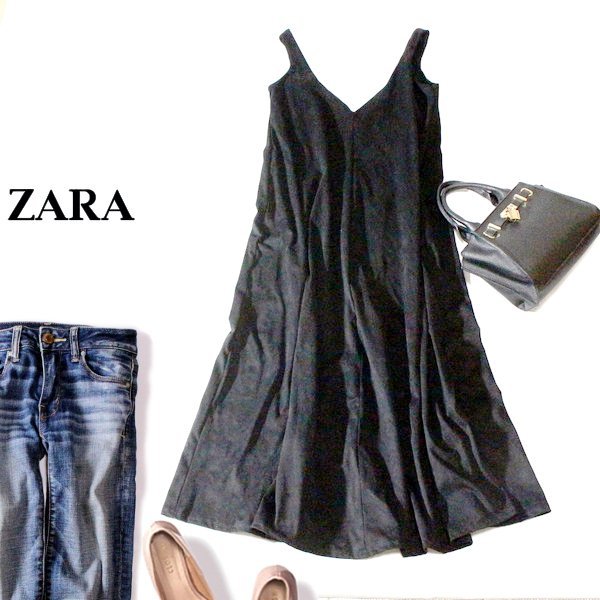 美品 ザラ ZARA ゆったり可愛い オーバーサイズ フェイクスウェード マキシ丈 ワンピース S 秋 合服 24B01拍卖