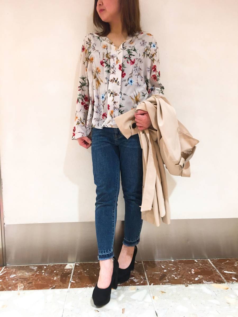 Roomy's◆ルーミーズ◆花柄ブラウス・シャツ・プルオーバー拍卖