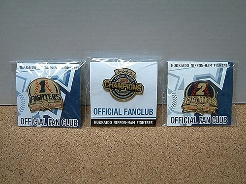 北海道日本ハムファイターズ ピンバッチ 3個セット(12C)拍卖