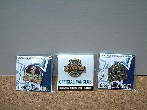 北海道日本ハムファイターズ ピンバッチ 3個セット(26C)拍卖