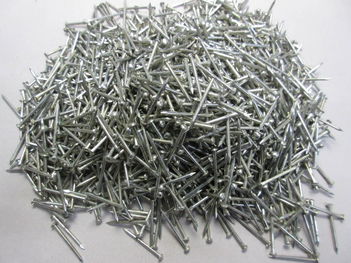 25mm/ユニクロメッキ/スチール/鉄/ネイル/丸頭/釘/#16×25mm/1kg拍卖