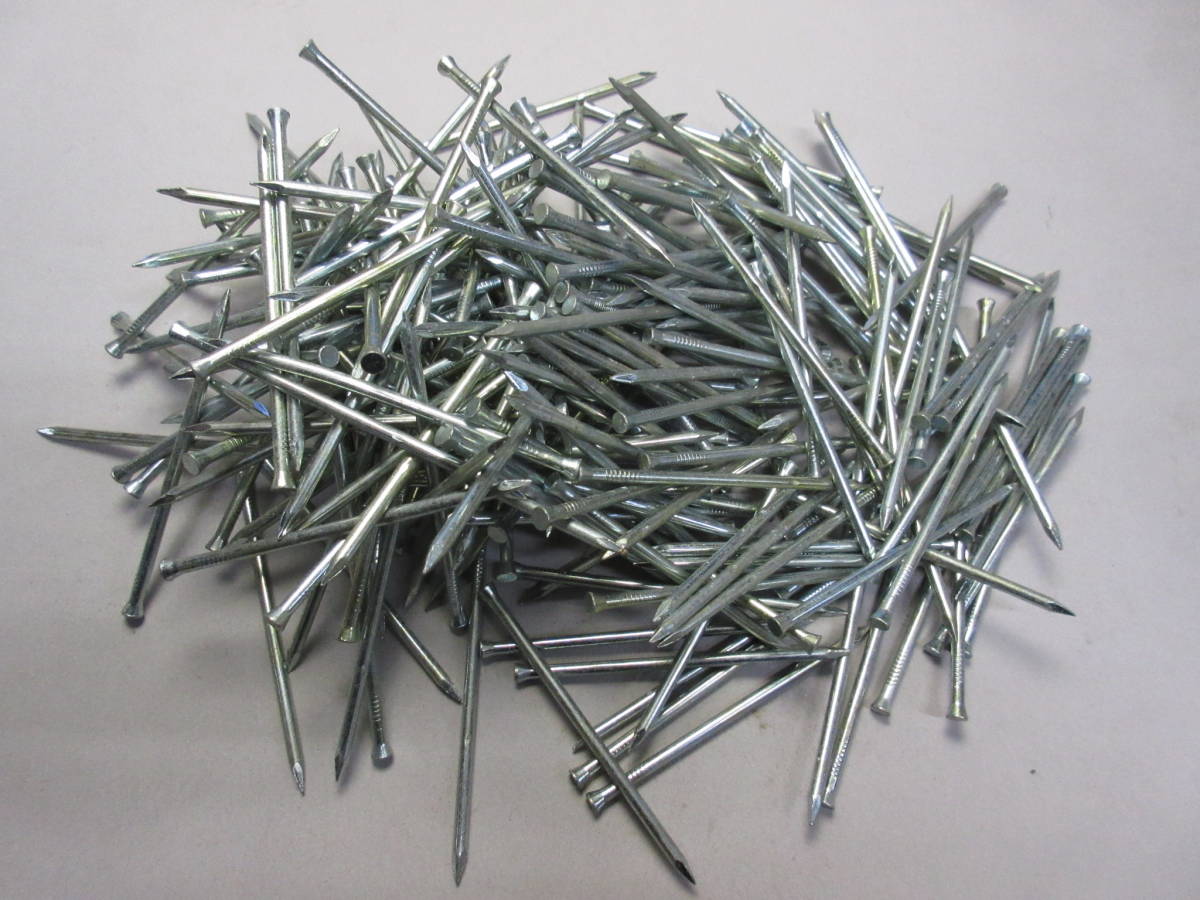 75mm/ユニクロメッキ/パネル釘/スチール/鉄/ネイル/小頭/釘/1kg拍卖