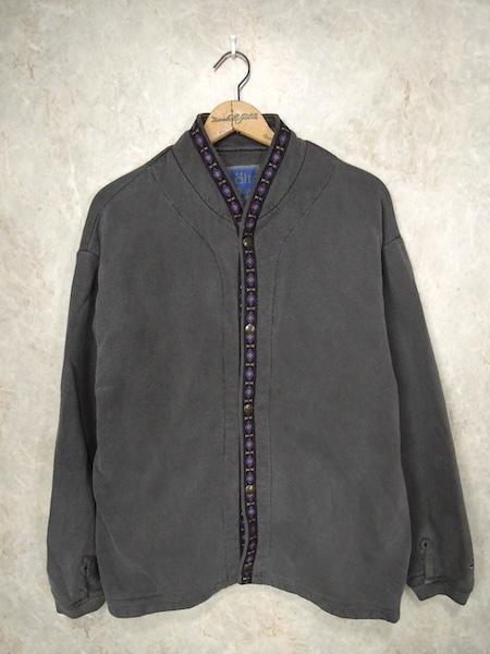 USA製 alf ボタンスウェット●メンズSサイズ(実寸M程度)/グレー/コットン/スナップカーディガン/チロリアン/オールド/アルフ/90's拍卖