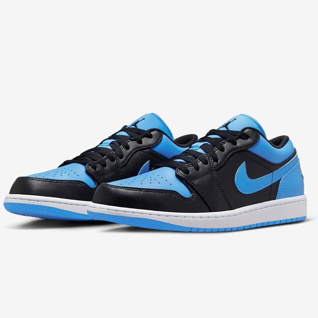送料無料 28cm●ナイキ NIKE エア ジョーダン 1 ロー AIR JORDAN 1 LOW AJ 黒 青 553558-041 スニーカー拍卖