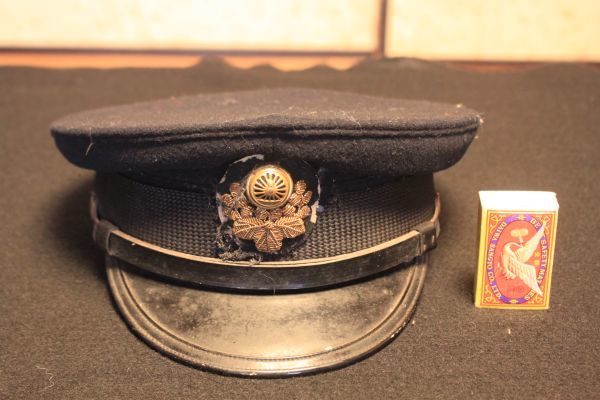 【旧家蔵出し】★希少 鉄道用品『国鉄の制帽』大崎被服工場製★(検:初だし/電車/制服/日本国有鉄道/レトロ/アンティーク/当時物)0113A拍卖