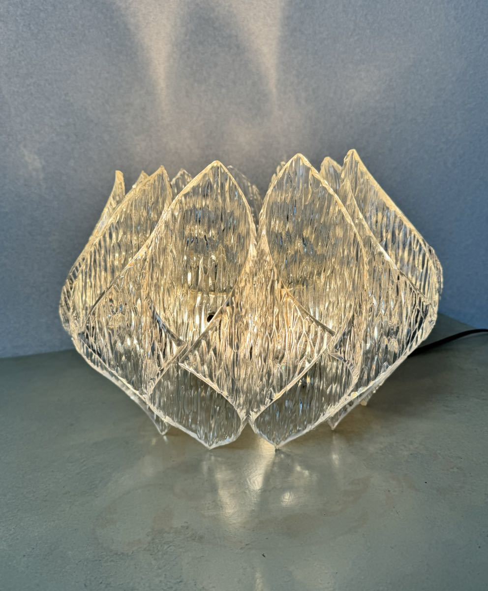 激レア 希少 美品 ヨーロッパ 買付け 60s 70s vintage ミッドセンチュリー ルーサイト アクリル ランプ ユーロ アンティーク ヴィンテージ拍卖