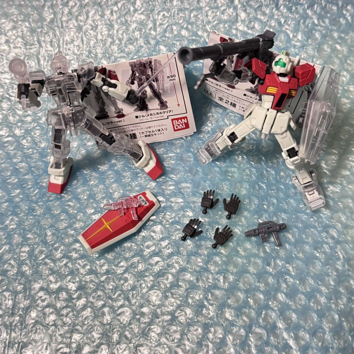 カプセルアクション CAPSULE ACTION ジム カラーver. メカニカルクリアver. セット ガシャポン ガチャガチャ ガチャ バンダイ 中古拍卖