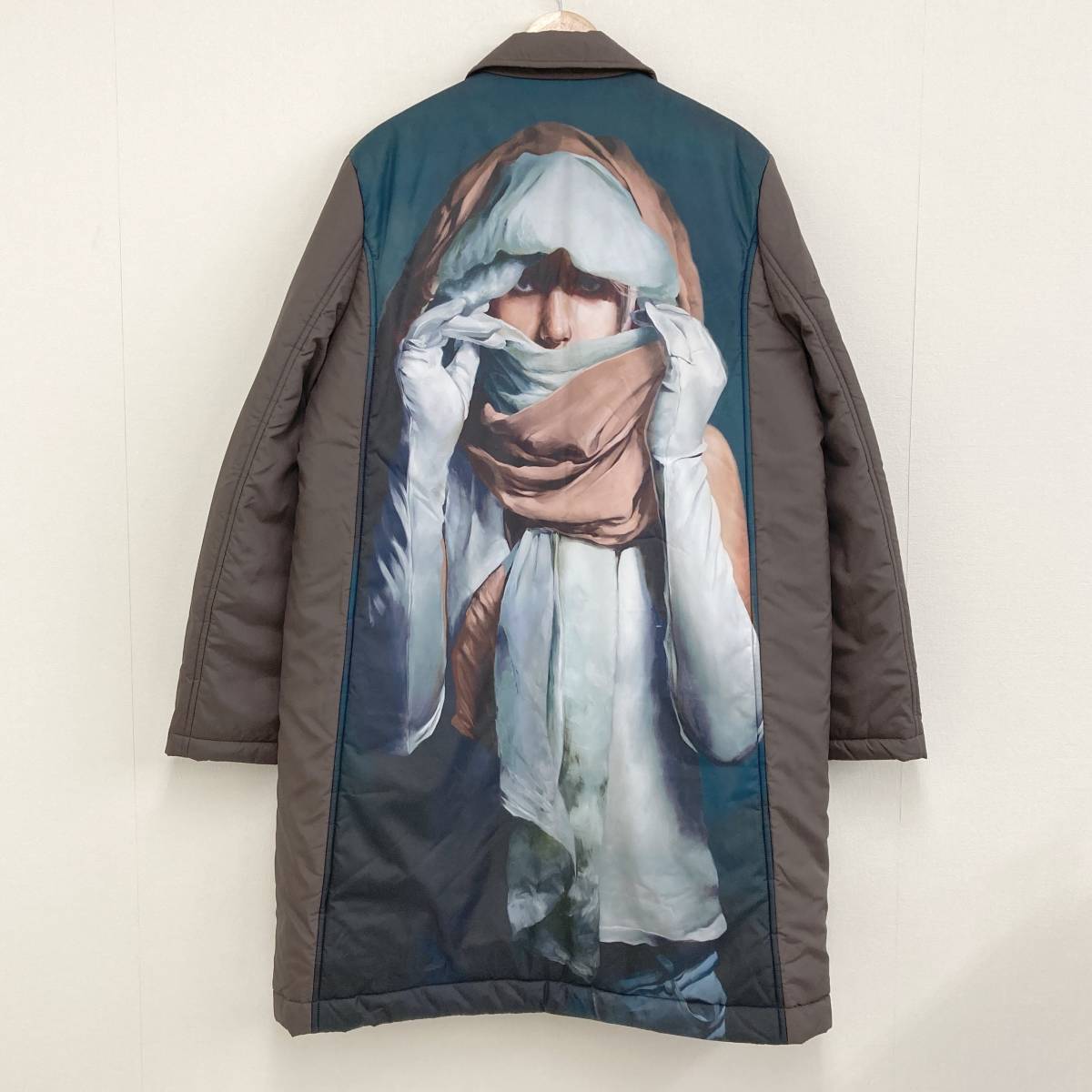 4サイズ UNDERCOVER Markus Akesson 21AW 転写 中綿 ロング チェスターコート アンダーカバー マーカス ジャケット archive 3120376拍卖