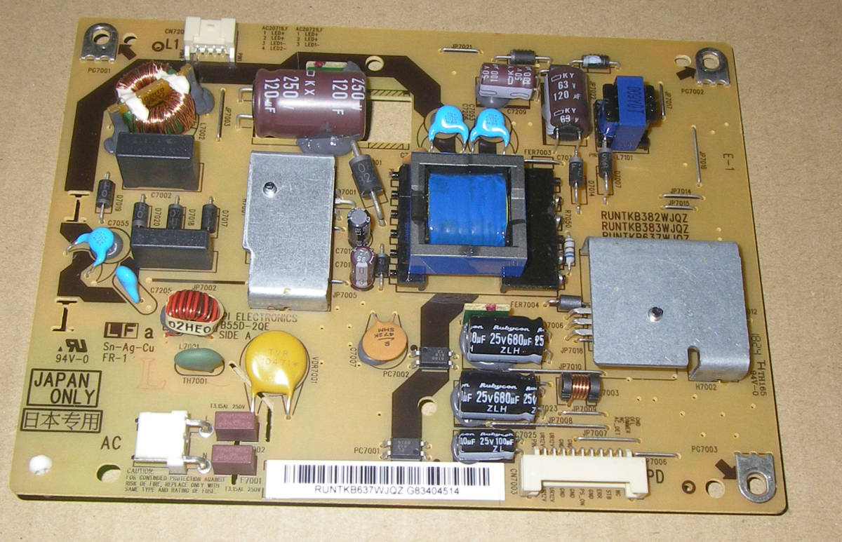 ★テレビ SHARP 2T-C24AC1 Electric Unit G83404514★OK!!★拍卖