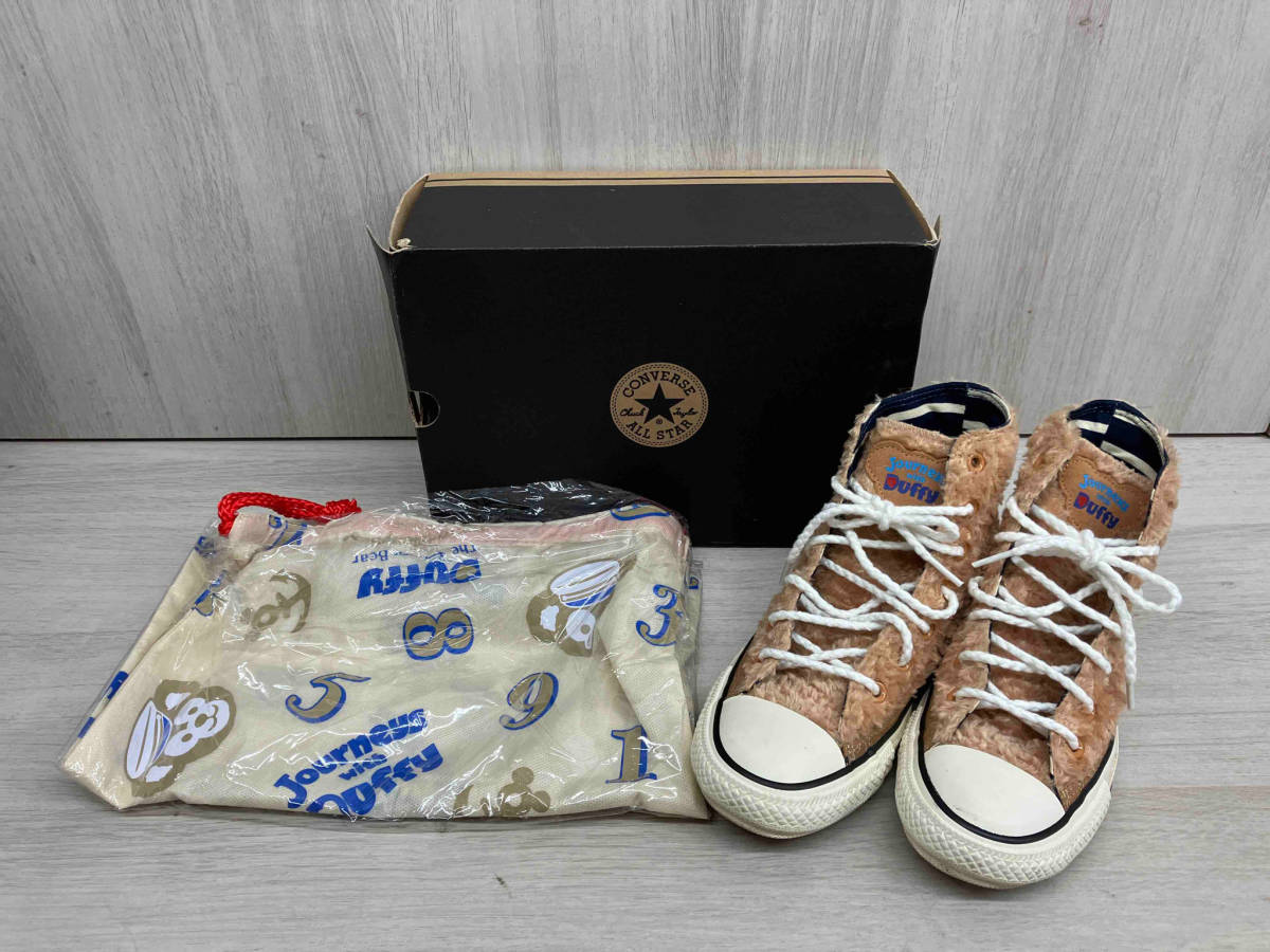 CONVERSE スニーカー サイズ23.5cm DUFFY DISNEY ダッフィー 1CK054 現状品拍卖