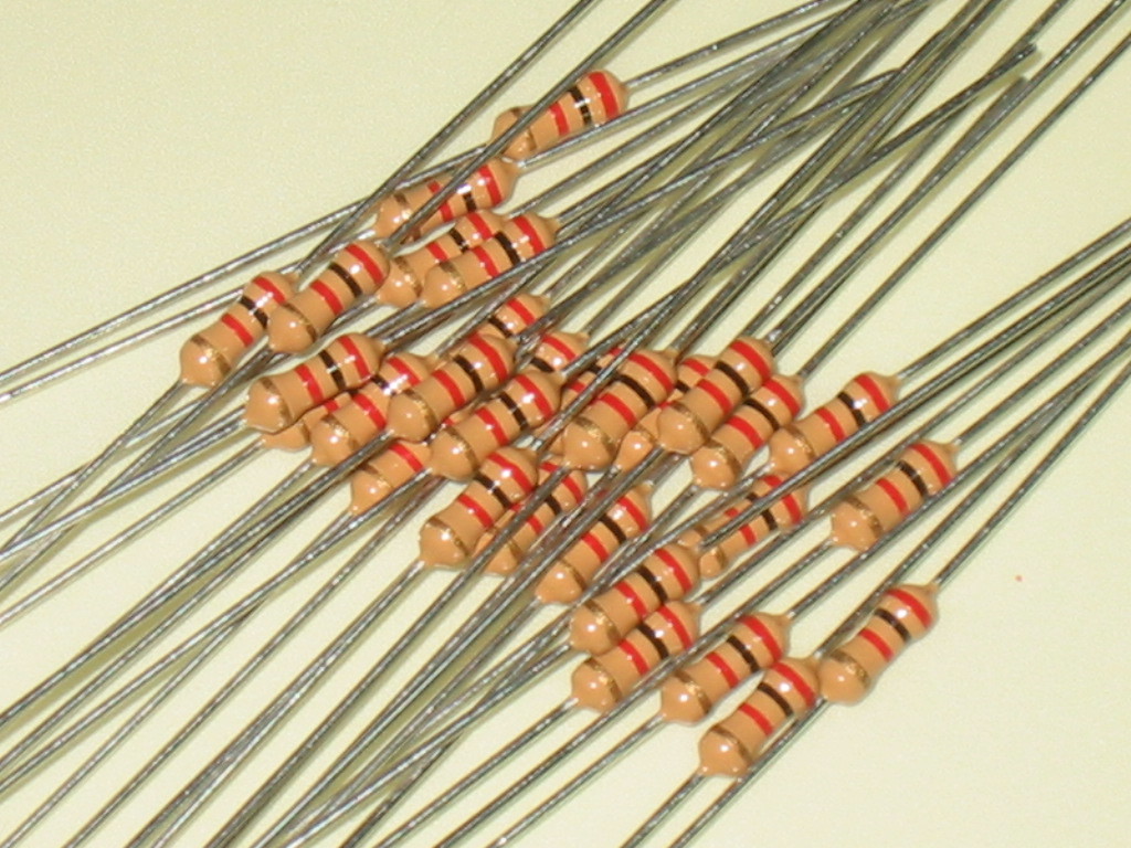 カーボン抵抗 1/4w 2kΩ 【1セット30本】拍卖