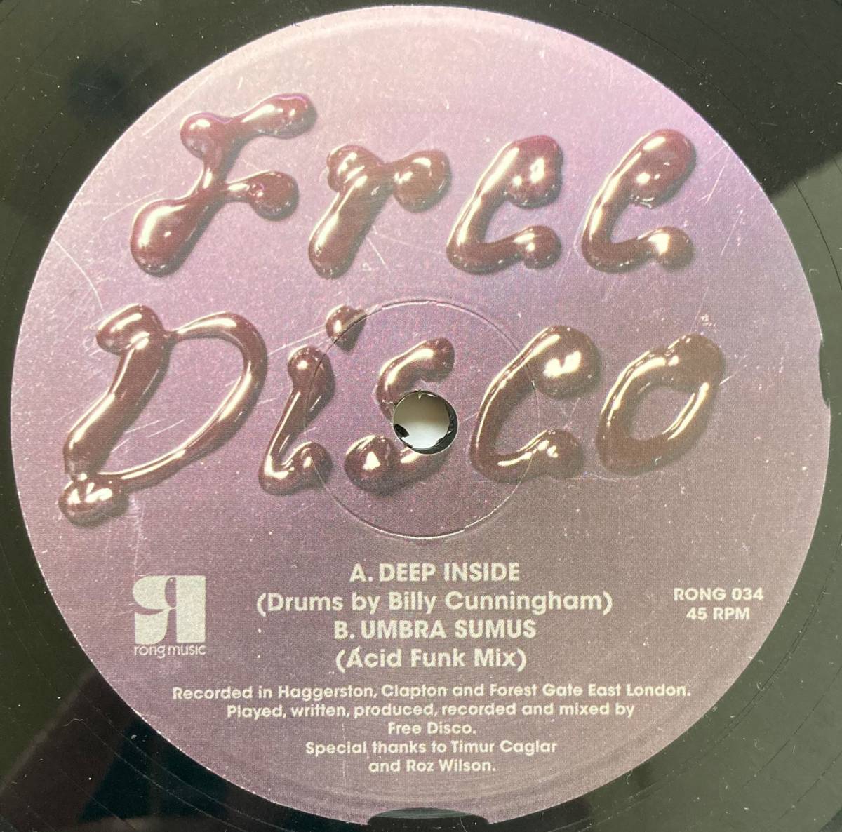 Free Disco / Deep Inside ■2012年■Rong Music■A面はSylvesterを彷彿させるヴォーカルのディープなブギー・ディスコ!!拍卖