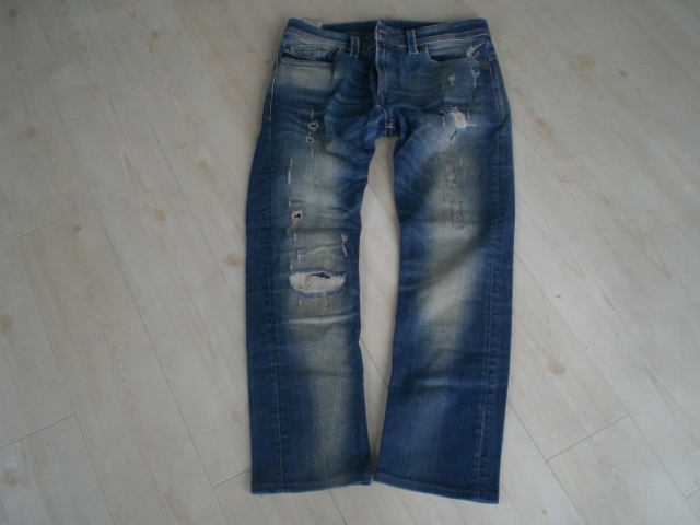 メンズ DIESEL ディーゼル ヴィンテージデザイン デニム THAVARストレッチ W31 L32 2022 5.3万 美品 ジーンズ パンツ拍卖