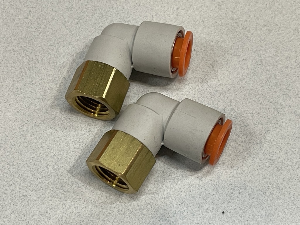 エアサスホースジョイント SMC 3/8ホース-1/4NPTメス 2個拍卖