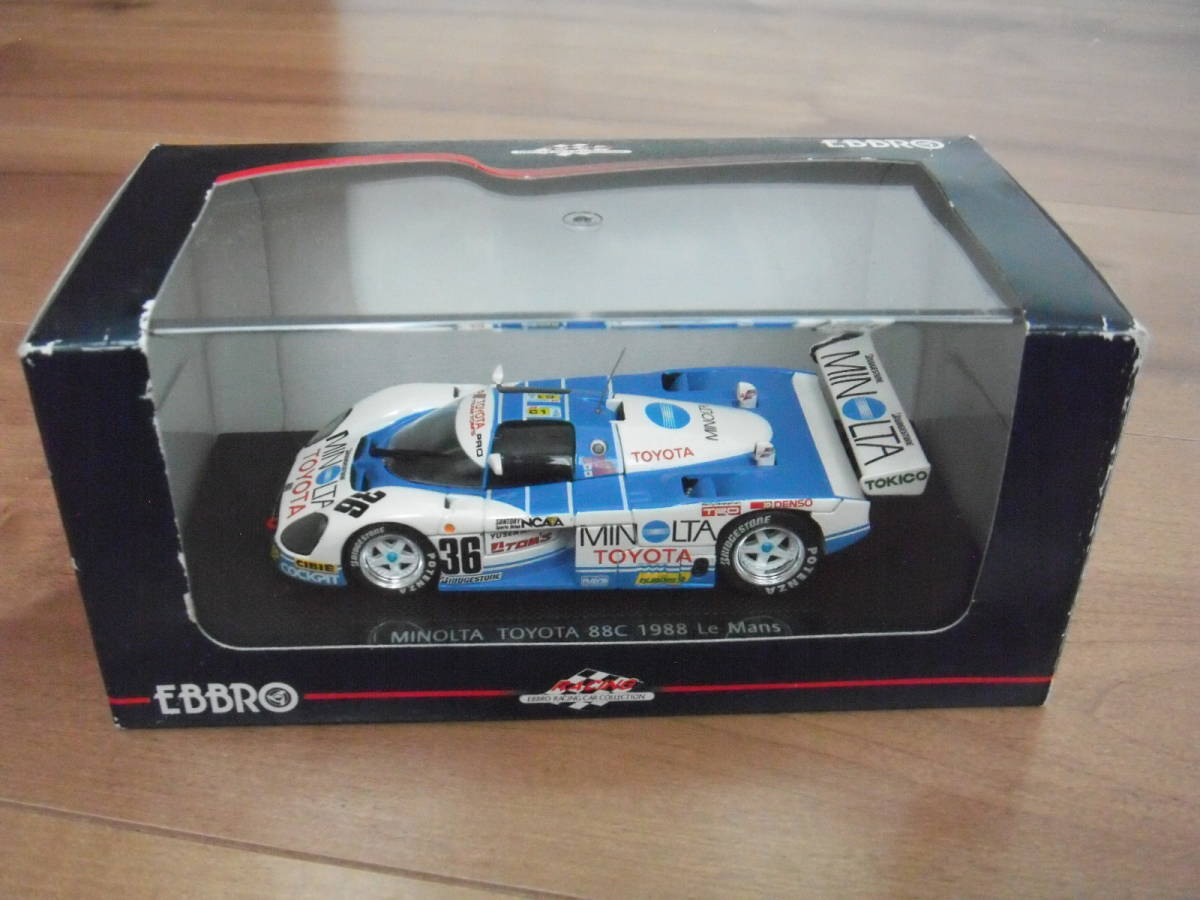エブロ ミノルタ トヨタ 88C ミニカー 1988 ルマン EBBRO MINOLTA TOYOTA 1/43 拍卖