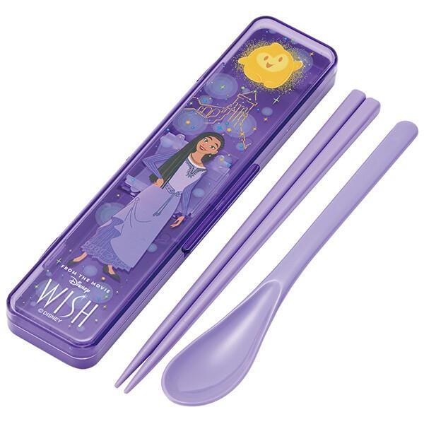 WISH コンビセット お箸 スプーン セット 抗菌 音のならない お弁当用カトラリー ウィッシュ 映画 ディズニー スケーター拍卖