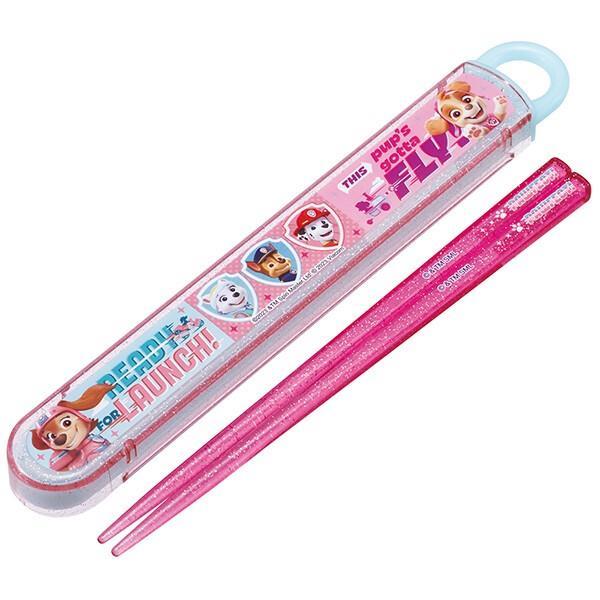 パウ・パトロール 箸&箸箱セット お弁当用カトラリー 抗菌 食洗機対応 スライド GIRLS PUPS 女の子 子供 子ども キッズ キャラクター拍卖