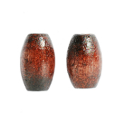 ウッドビーズ オーバル 楕円形10×6mm 茶色 ブラウン 10コ入り拍卖