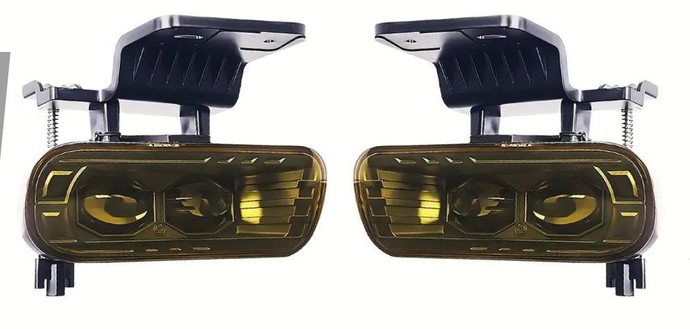 送料無料 (沖縄・離島除く) 2000~2006y タホ サバーバン LEDアンバープロジェクター フォグランプ 左右 アルミヒートシンクボディ拍卖