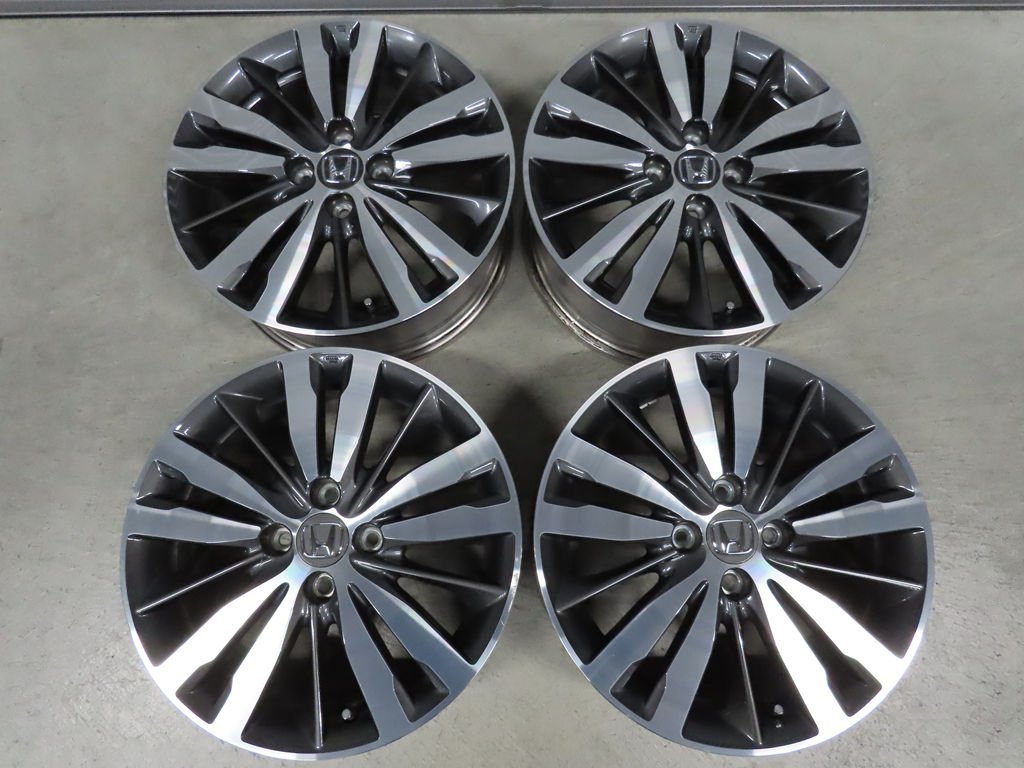 ホンダ フィット RS GK5 後期 純正 6J +53 PCD114.3 4穴 16インチ そこそこ良い 4本拍卖