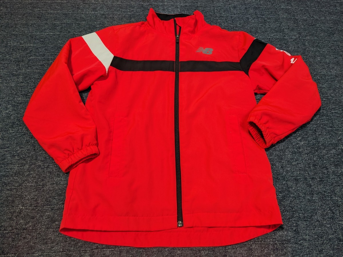 newbalance ニューバランス ジャケット ウィンドブレーカー ジュニア キッズ 140サイズ オレンジ サッカー フットサル スポーツ 秋冬 拍卖