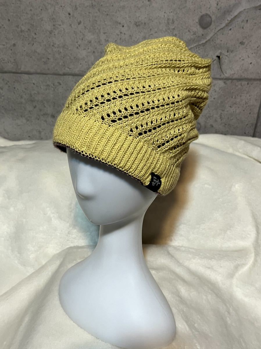 リバーシブル ニットキャップ ニット帽 ビーニー ★ ユニセックス拍卖