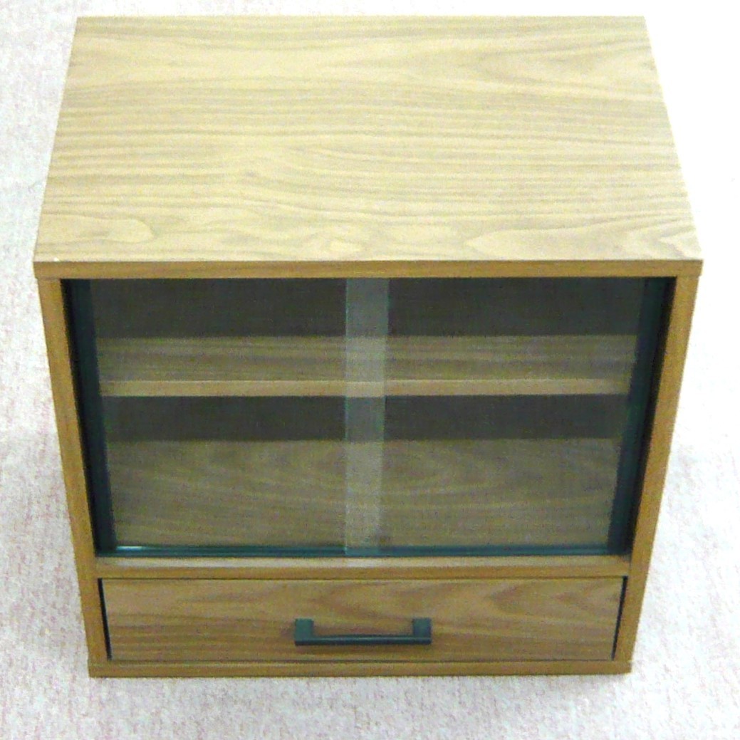 ミニキャビネット 収納ボックス BR 少々キズ有拍卖