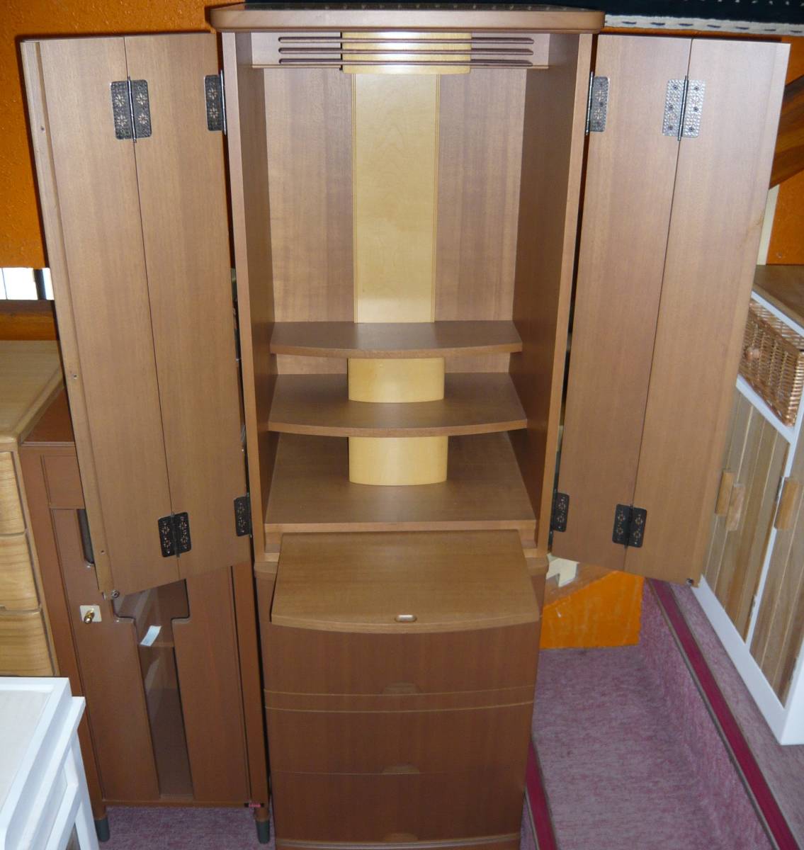 家具調仏壇 モダン仏壇 フロアタイプ 天然木製 NBR拍卖