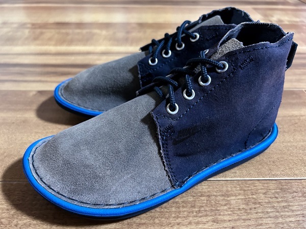 レア! NIKE ナイキ SOLASOFT CHUKKA JP ソーラーソフトチャッカ グレー/ネイビー 2012年製 23cm 限定 スリッポン クロッグ サンダル ブーツ拍卖