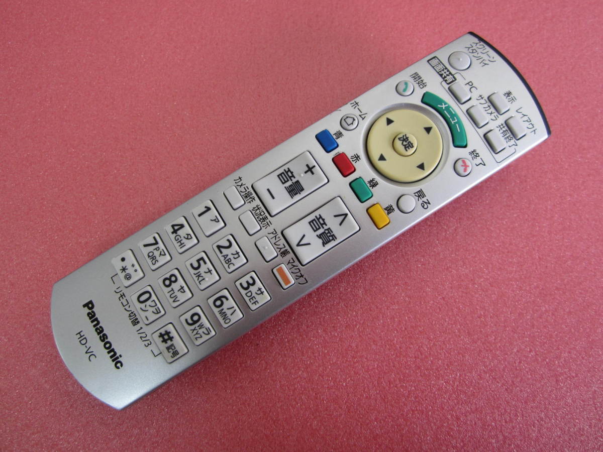HRT-1■パナソニック HDコム HD-VC テレビリモコン N2QAYB000675 動作保証拍卖