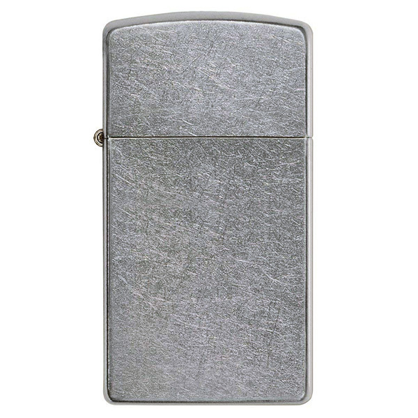 送料無料 ジッポー スリム オイルライター #1607 ストリートクローム Street Chrome&ギフトボックスセット(オイル+フリント+BOX)拍卖