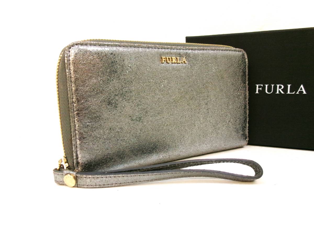 本物税込フルラ ラウンドファスナー長財布【FURLA】拍卖