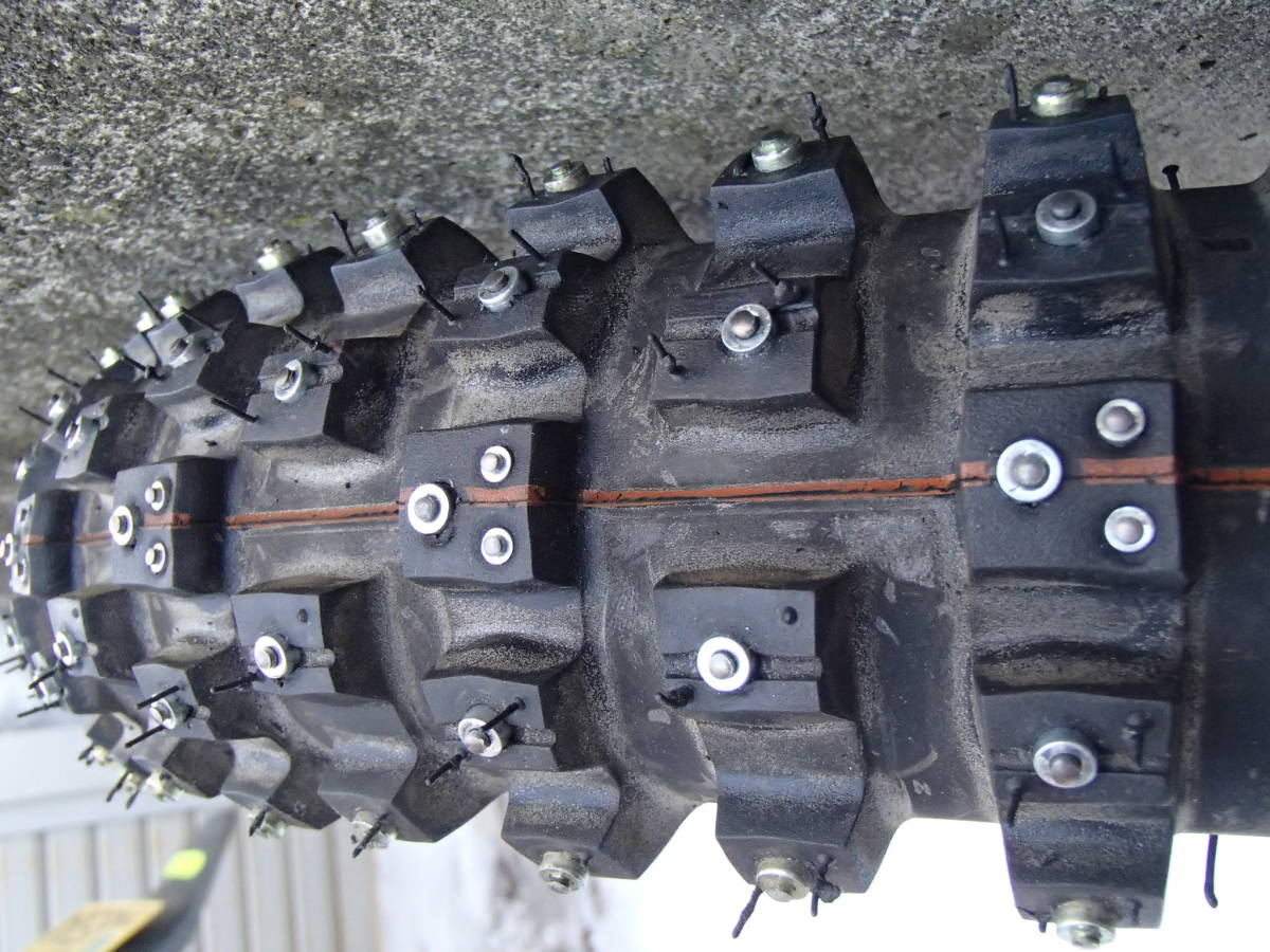 2.50-14 インチ スパイクタイヤ スーパーカブ プロ 50 クロスカブ 110 スパイクピン 宗谷岬 新聞配達 雪道 スタットレス フルピン拍卖