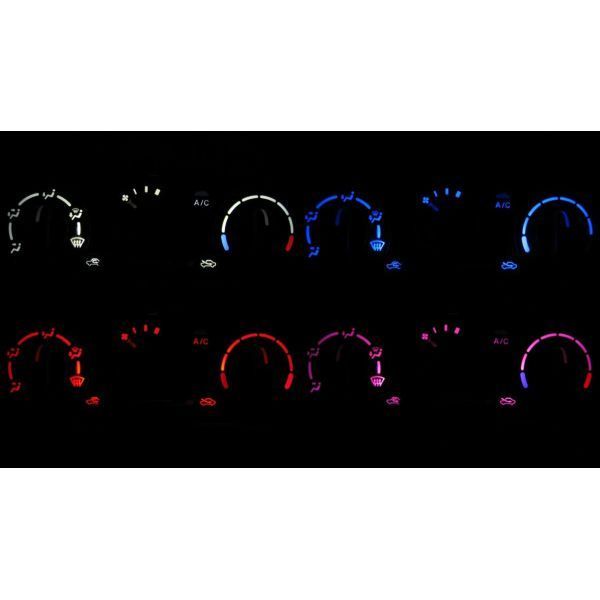 エブリィ / エブリイ ワゴン DA62V/DA62W LEDエアコン照明セット! レッド拍卖