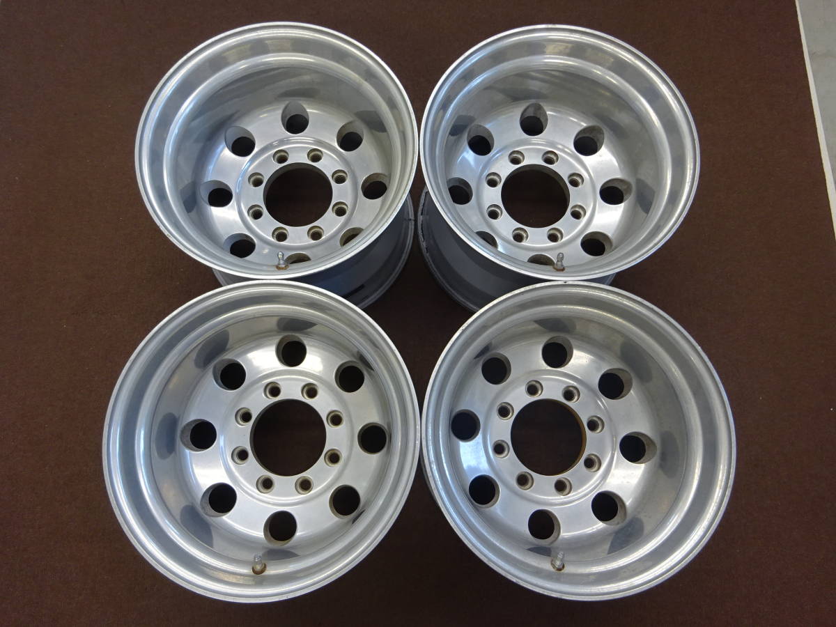 A-10 ディッシュ ホイール 16.5×12J ET-58位 PCD165.1 8H 4本 希少 激レア 超極太 超深リム MAX LOAD 人気商品 アメ車 等に是非 !拍卖