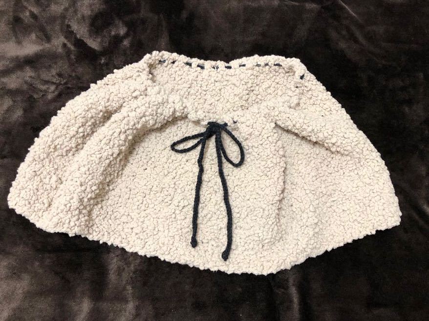 手作り品 ハンドメイド ネックウォーマー もこもこ毛糸 スヌード 肩掛け拍卖
